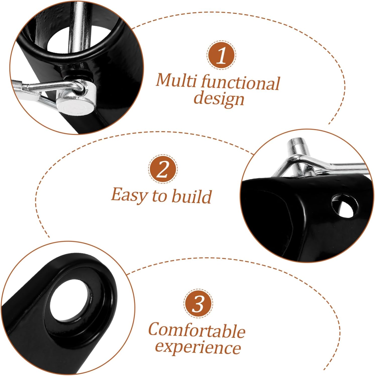 VANZACK Trailer Hitch Hooks Electric Bike Attachment for Bike Trailer Part Connector