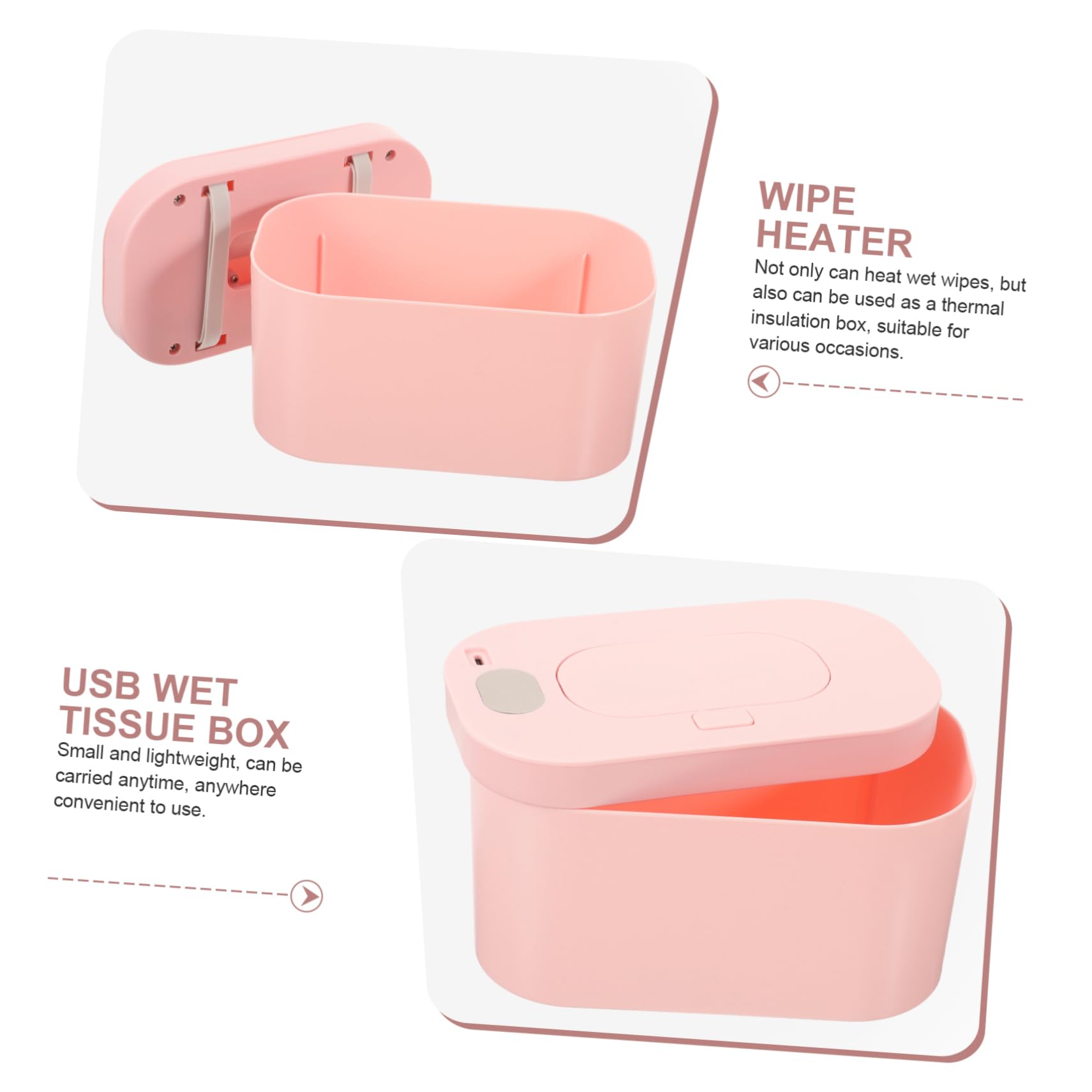 ULTECHNOVO Scaldasalviette Ricarica Wireless Batteria USB per Ragazza Portatile Ragazzo Isolamento Termico Grande Capacità per Uso in Viaggio e Varie Occasioni