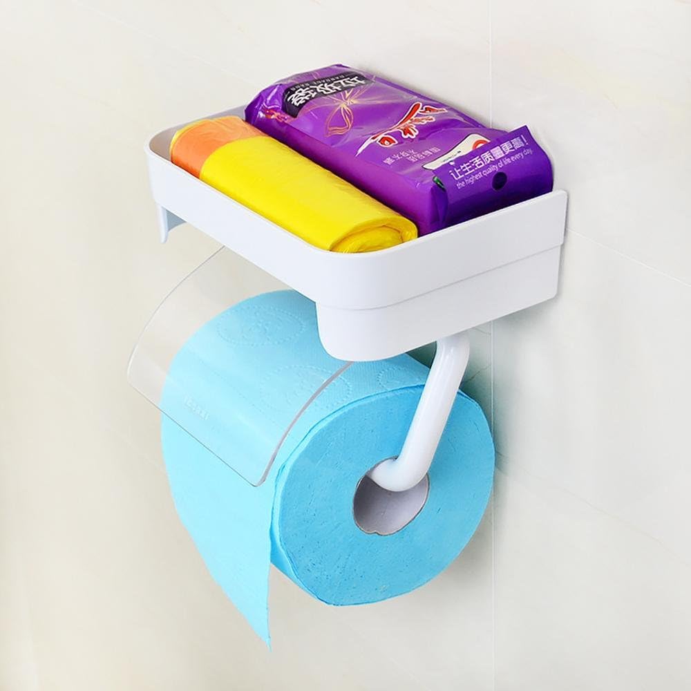 SAEJJModern compact bathroom Towel rack, suction cup tissue