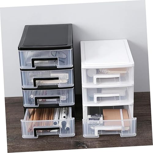 Miniatura 7 de Caja de cajones de escritorio de 2 capas, contenedores de escritorio, cajones organizadores de almacenamiento de artículos diversos, caja de