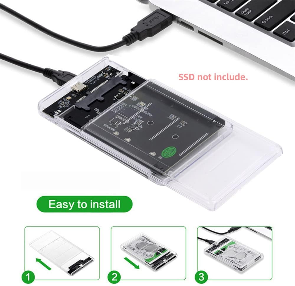 xiwai Dual NGFF B+M-Key M.2 SSD Card JOBD Raid0 Span Bridge to USB3.0 Type-C USB-C 2.5inch SATA Combo Enclosure