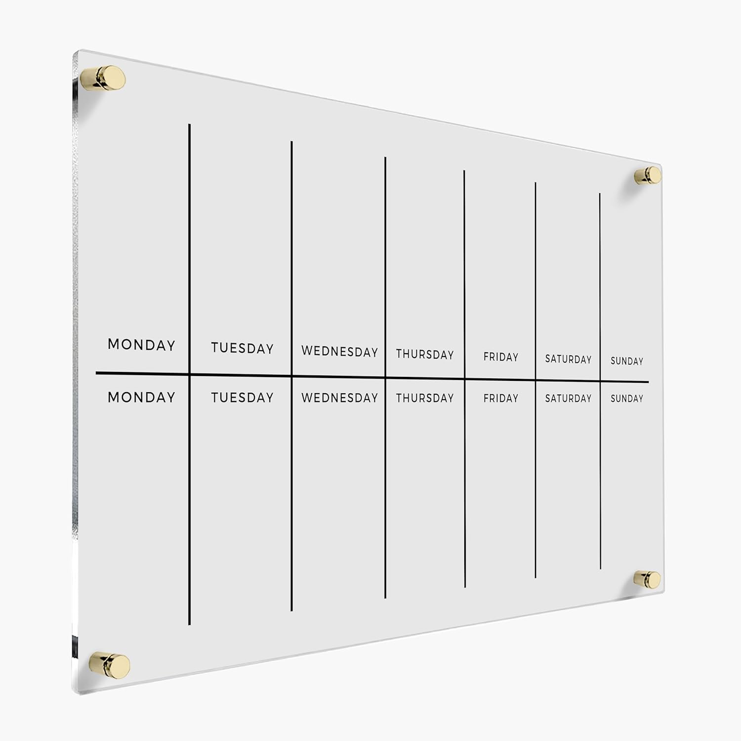 Double Week Planner Acrylic Wall Personalized Calendar 2026 Dry Erase Board Wall Calendar Weekly Planner Housewarming Gift Custom Calendar