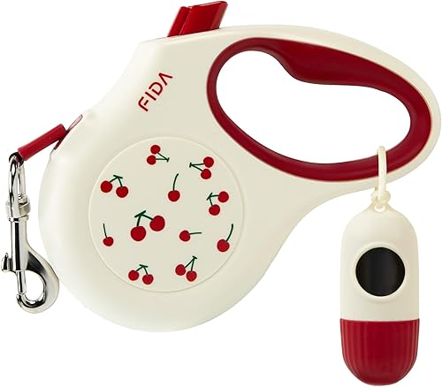 Miniatura 14 de Fida - Correa retráctil para perro con dispensador y bolsas para desechos, 10 pies de largo, correa para caminar para mascotas para perros o gatos