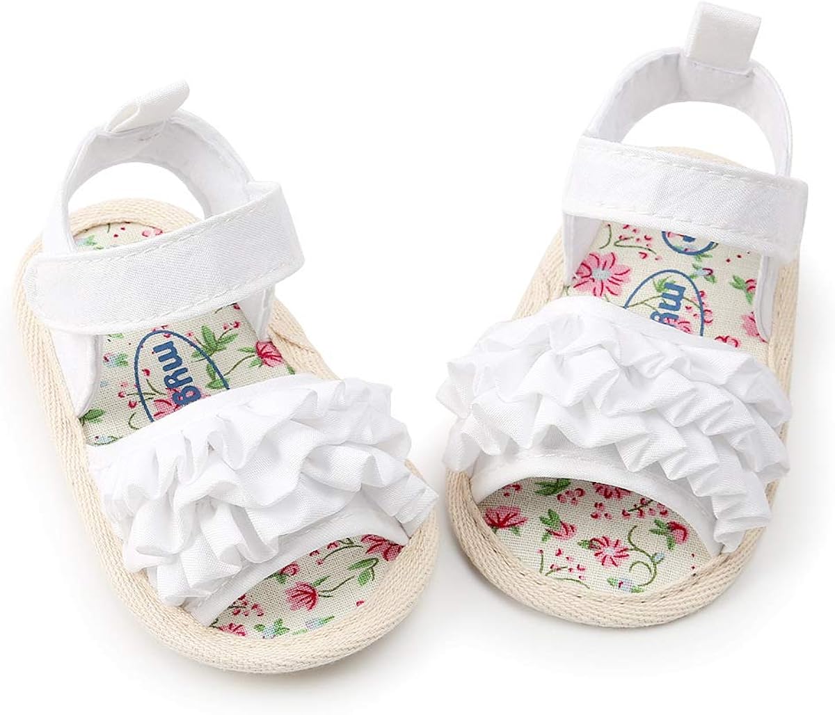 ENERCAKE Infant Baby Girls Summer Sandals Soft Sole Bowknots Flats Toddler First Walkers Crib Shoes : Clothing, Shoes & Jewelry