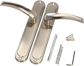 KOTARBAU Door Handle Blind Sign Door Handle Door Handle Long Plate Door Handle Set Interior Door Exterior Door Handle Gate Fitting 90 mm