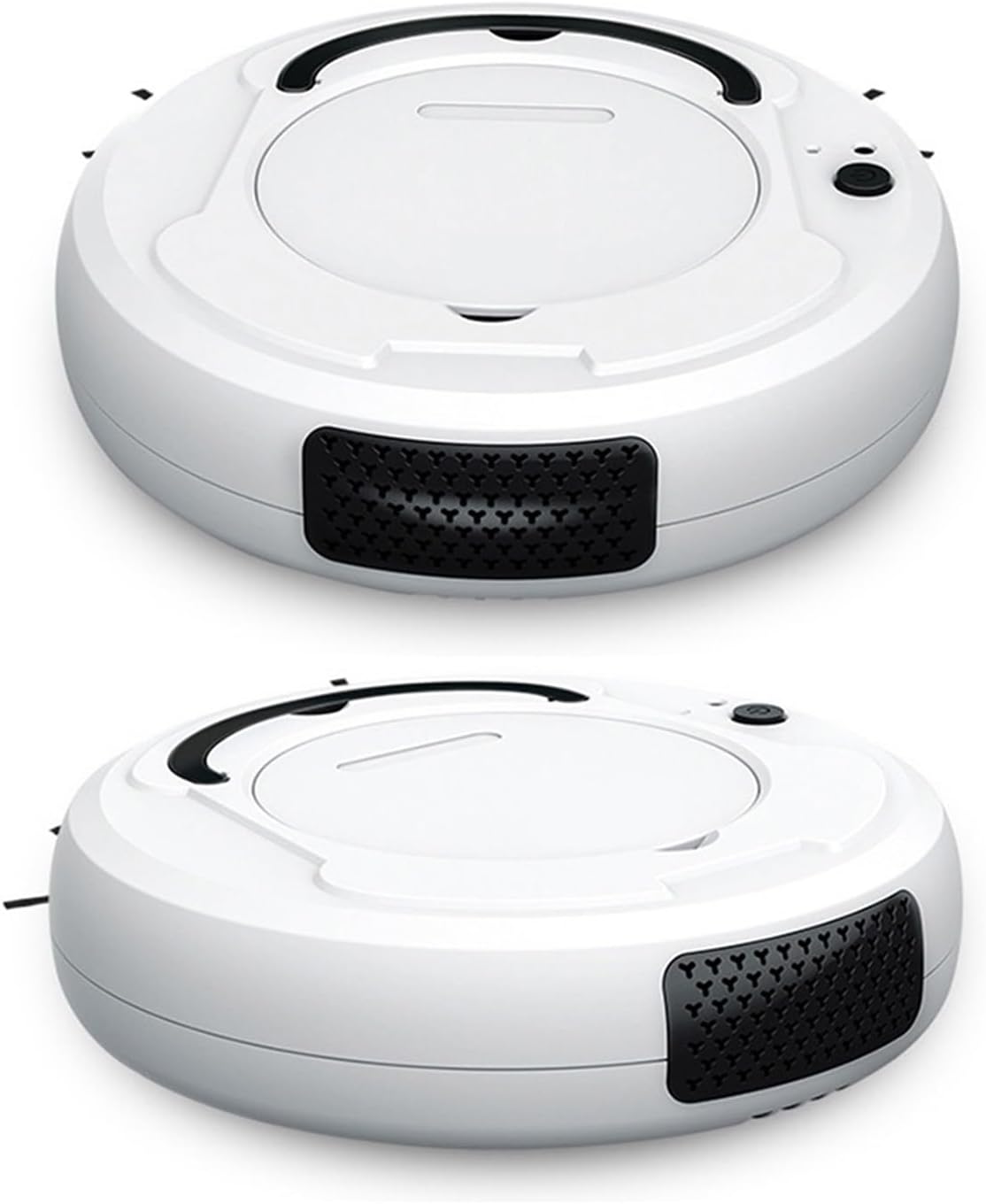 Automatic Smart Robot Vacuum Cleaner Small Vacuum Cleaners Sweeping Robot Floor Dirt Auto Home USB Rechargeable Cleaning Machine(White)