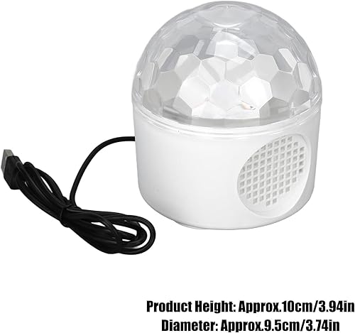 Miniatura 7 de SYH&AQYE Bombilla estroboscópica LED de color cambiante, luz de escenario de cristal, bola de cristal, luz LED de iluminación ambiental, luz de bola