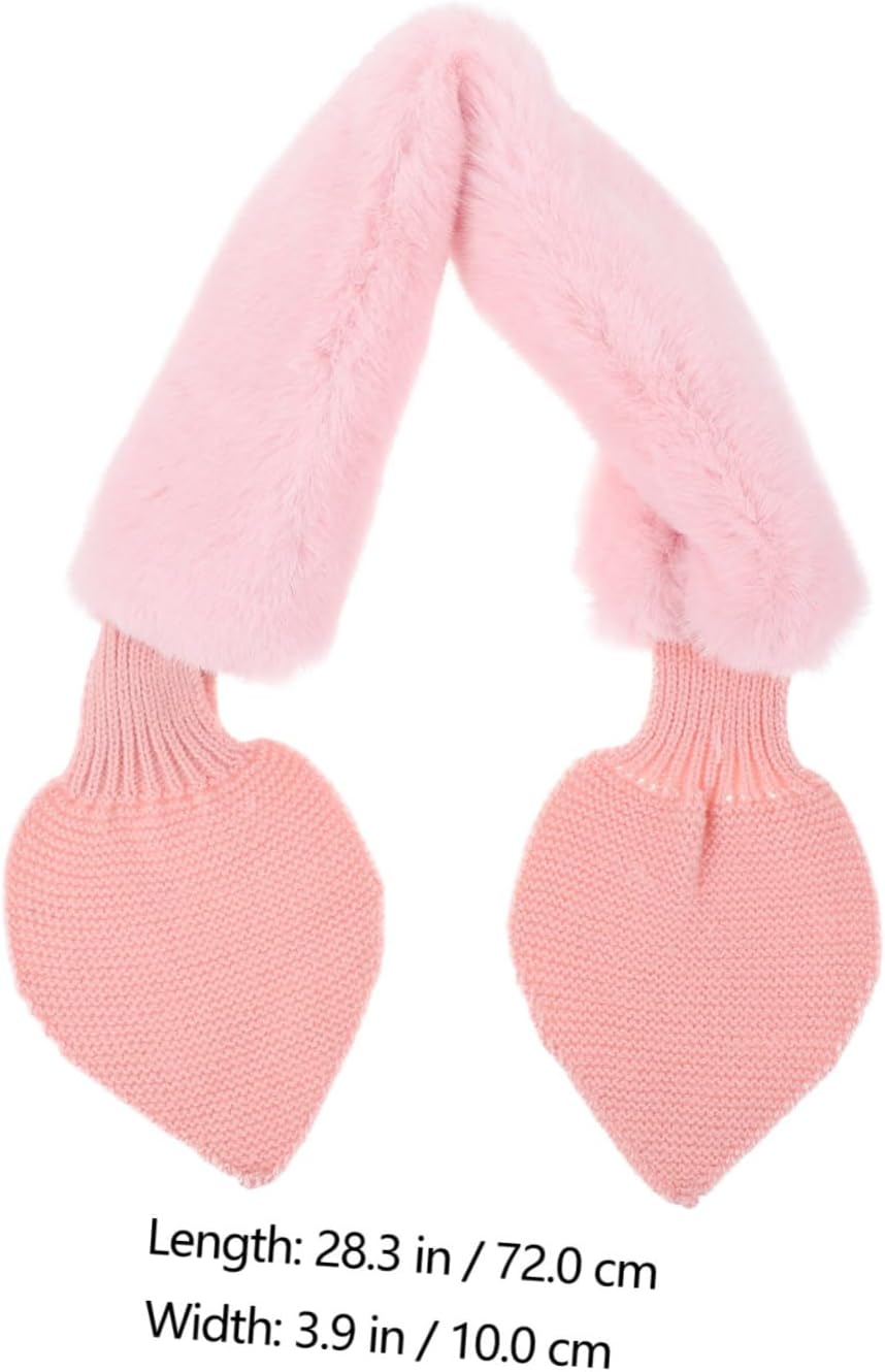 Thick Plush Scarf Winter Warm Neck Warmer for Soft Cozy Neckwear Suitable for Skiing Snowboarding Outdoor Activities and Daily School Wear