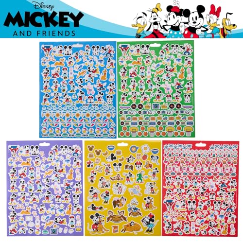 Disney Mickey Mouse Stickers for Kids - 12 Sheet Mickey Mouse Sticker Book Set With Puffy and Regular Stickers - 1000+ - Mickey & Friends, Minnie, Donald, Daisy, Goofy by Innovative Designs - Used condition - Image 3