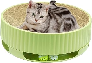 Almofada para arranhar gato - Brinquedo gato em forma redonda - Brinquedos para gatos em ambientes internos com ioiô pista divertida, brinquedo interativo para gatos Lafan