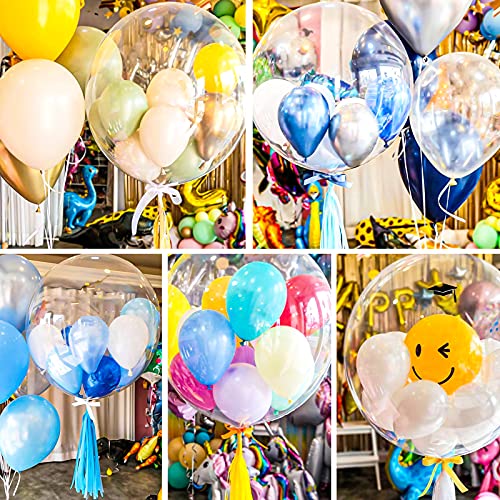 24 Inch Helium Bobo Balloons For Led Bobo Balloons Led Light Up Balloons For Christmas,Wedding,Birthday Party Decorations(Clear,50 Pack, Led String Not Included) #TOP4