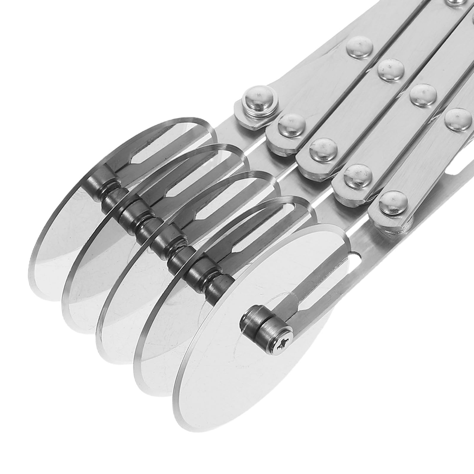 Zerodeko Cortador de Pizza Rueda y Cortador de Rueda para Pastelería de Acero Inoxidable, Plata, para Cortar Masa, Chocolates y Biscuits, Agarre Cómodo