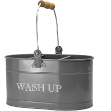 Kitchen Sink Caddy Grey Washing Up Tidy Cleaning Organiser | M&W