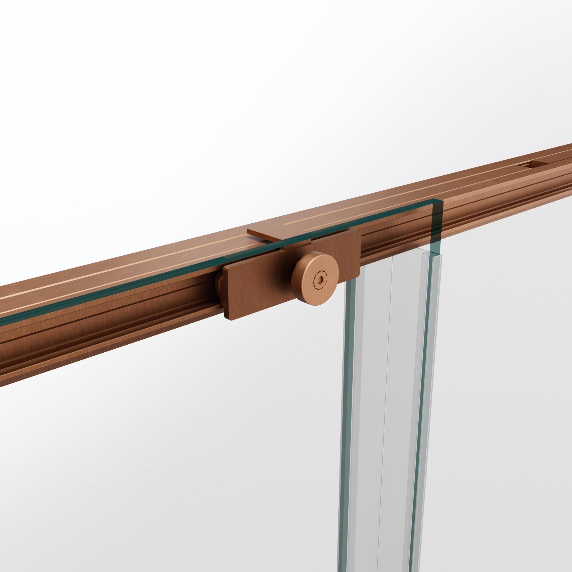 GME TWENTY Mampara Ducha Frontal 2 Fijos 2 Correderas Cobre 171-181 cm