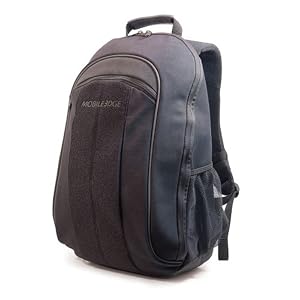 Mobile Edge Black 17 3 Inch Laptop Mac Eco-Friendly Backpack Cotton Canvas for Men Women Business Students MECBP1