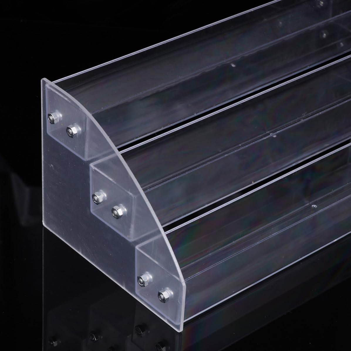 WOONEKY Acrylic Nail Polish Storage Rack Organizer 3 Layer Display Shelf image 3