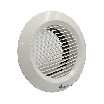 Astberg Round Grill Ducting Cover/Exhaust Supply Ceiling/Diffuser Exhaust/Pipe Diffuser/Supply Valve/Air Vent/Ventilation Ducting Hose Cover/Diffuser (125mm/5