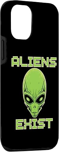 Miniatura 3 de iPhone 1212 Pro Aliens Exist Colorful Alien Head UFO Human Festival Costume Case