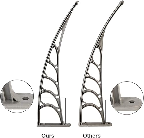 Miniatura 3 de Toldo para ventana, toldo moderno de policarbonato para puerta delantera, toldo para patio, cubierta para puerta de ventana, para lluvia, nieve,