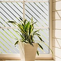 Vista 7 de Película de privacidad para ventana, película de vidrio estática, patrón de flecha, sin pegamento, extraíble, bloqueo UV, calcomanía para decoración