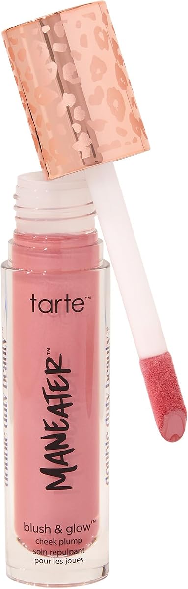 tartar Maneater Blush & Glow Cheek Plump – Lightweight Cheek Tint & Illuminator with Coconut Water, Hyaluronic Acid & Vitamin E for Hydrated, Smooth, Radiant Finish, Vegan & Cruelty Free