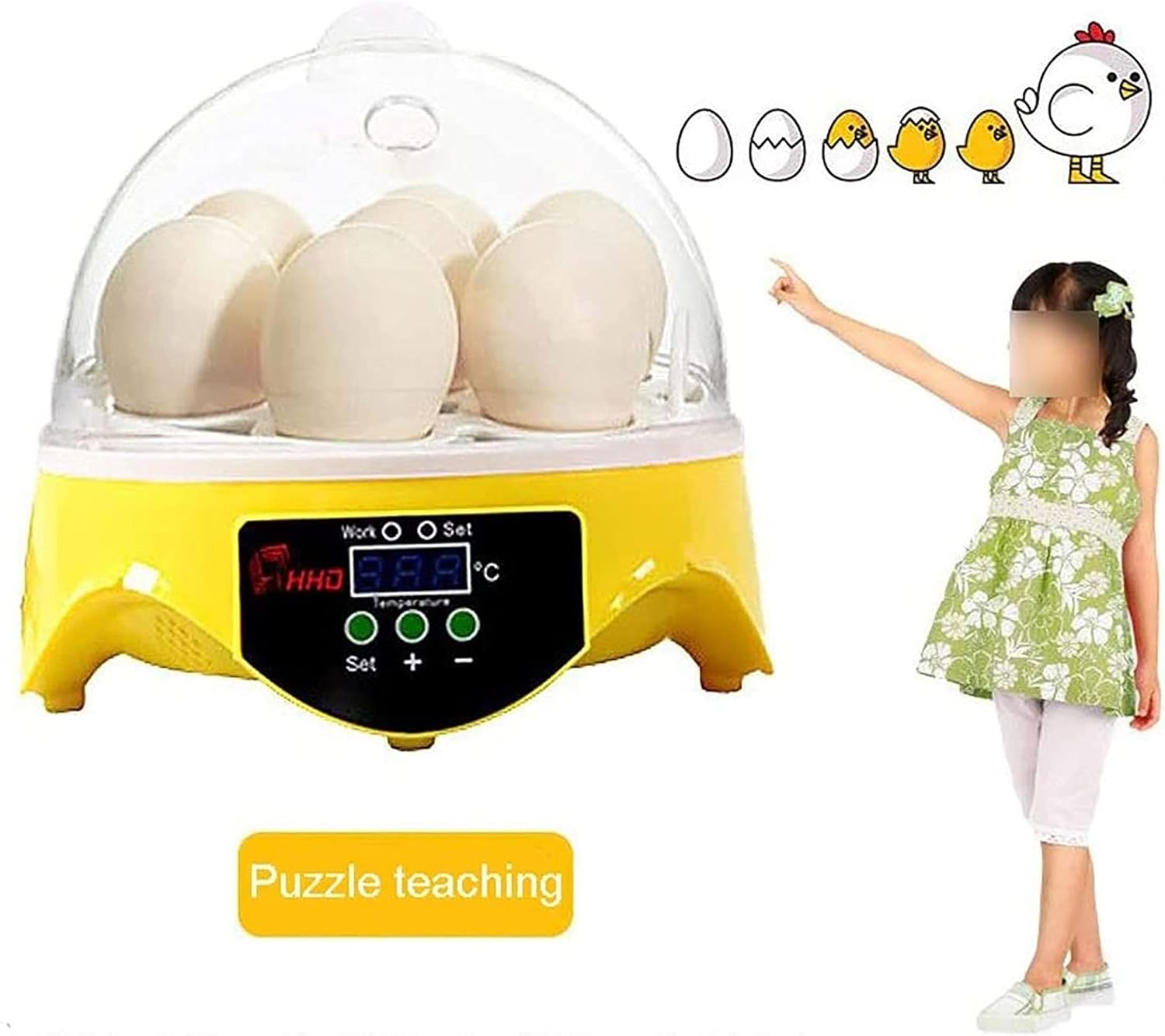Egg Incubator Incubator for Eggs Incubator Egg Incubator Automatic Temperature Control Household 7 Mini Chick