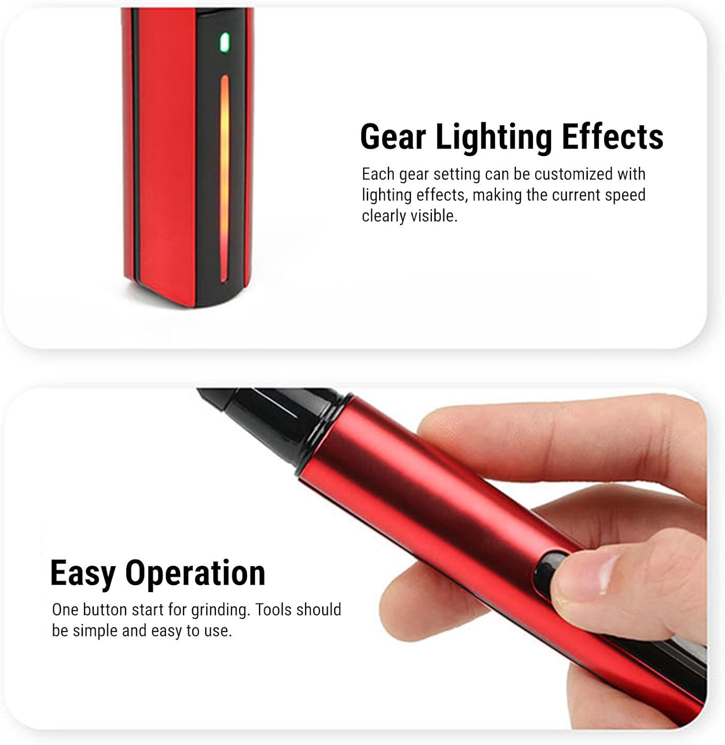 Fafeicy Electric Reciprocating Pen Sander, USB Rechargeable Mini Detail Sander with 8 Nylon Sanding Heads and 12 Sandpaper Sheets