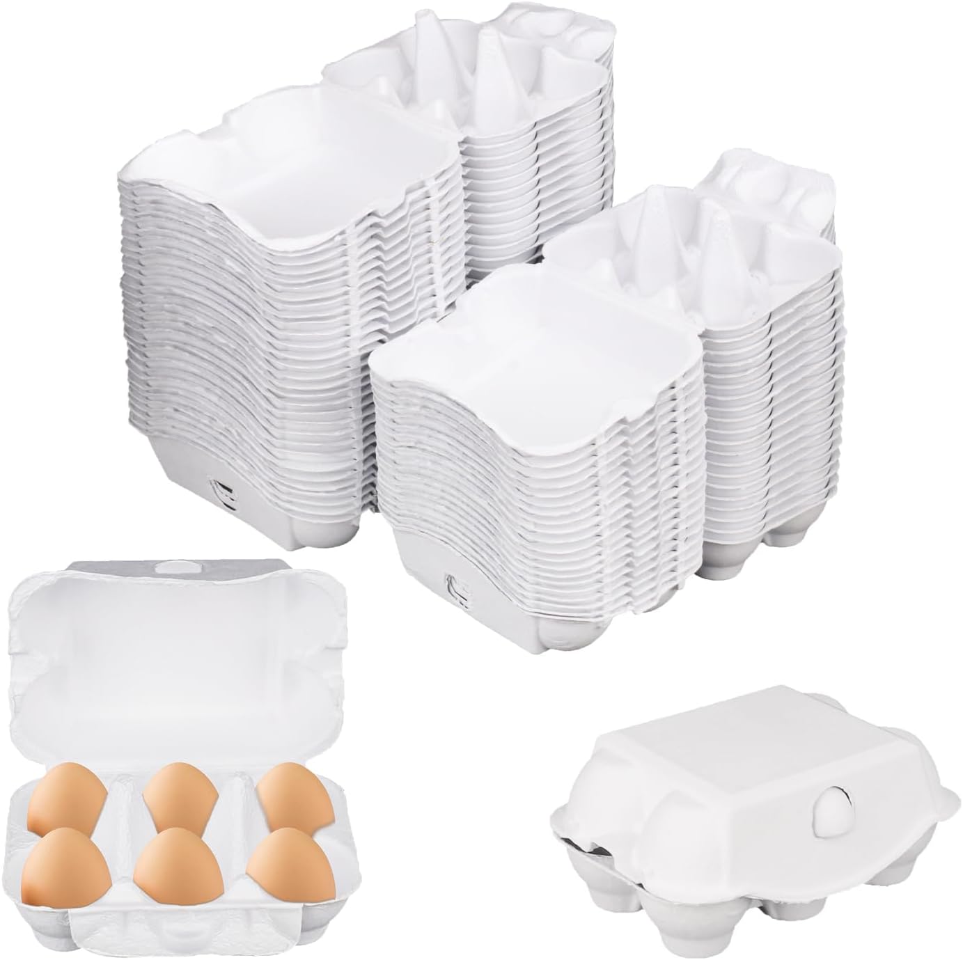 20 Flats 30-Cell Egg Crate?Holds 30 Eggs?, Cardboard Egg Cartons, Sturdy and Stackable Egg Flats, Perfect Egg Crates for Fresh Eggs, Chicken Farm, by IHDYPPEW