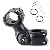 Azarxis 25.4mm 31.8mm Stem 70mm 80mm 90mm 110mm 120mm 130mm 17 35 45 60 Degree Adjustable Bike Stem Mountain Bike Stem Short Handlebar Stem for Bicycle, Road Bike, MTB, BMX, Cycling
