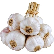 4 Large Solfneck Garlic Bulbs for Planting, Garlic for Planting, High-Yield Hardy Garlic for Garden