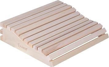 SULENO Sauna Kopfstütze Holz Espe, ergonomische Saunakopfstütze