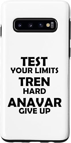 Galaxy S10 Test Your Limits Tren Hard Funny Bodybuilding Gym Design Case