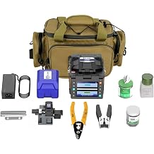 Auto 8s Fast-Splicing 18s Fast-Heating Mini JILONG 500E Handheld FTTx Fusion Splicer Portable Compact, Light Weight Tool-Less Electrodes Replacement Ative Clad-Alignment 500E-24