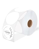 TuSamper 3 Inch (76.2mm x 76.2mm) Round Thermal Printer Label Stickers Self-Adhesive Circle Convenient Multi-Purpose Blank 3