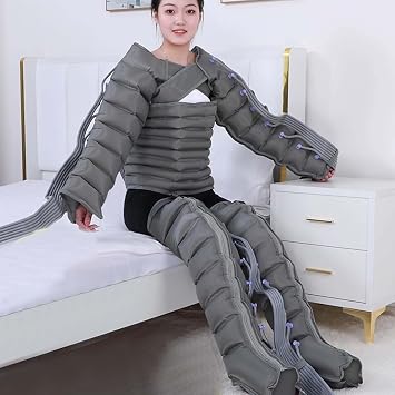 8 Cavity Air Compression Leg Massager, Full Body Lymphatic Drainage Massager, Electric Circulation Improve Pain Full Body Waist Leg Arm Relax,001,2legs+waist+2arms