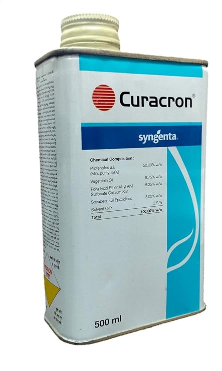 Syngenta Curacron, Profenophos 50% EC, Insecticide, 500 ML, Pack of 1