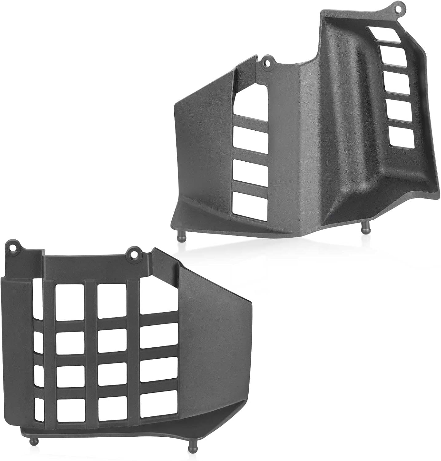 Left+Right Heel Guard Nerf Bar Plastic Kit Compatible with Yamaha ATV Banshee 350 YFZ350 1990-2006 3GG-21691-00-00 3GG-21621-00-00