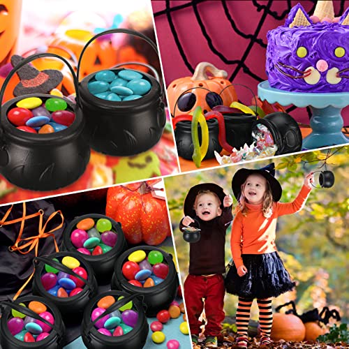 Sosation 19 Pcs Halloween Witches Cauldron Serving Bowls Decor Set 1 Pcs Mini Witches Cauldron Serving Bowls Shelf 9 Pcs Black Candy Bowl Witches Cauldron Serving Bowls And 9 Pcs Mini Black Pothook #TOP3