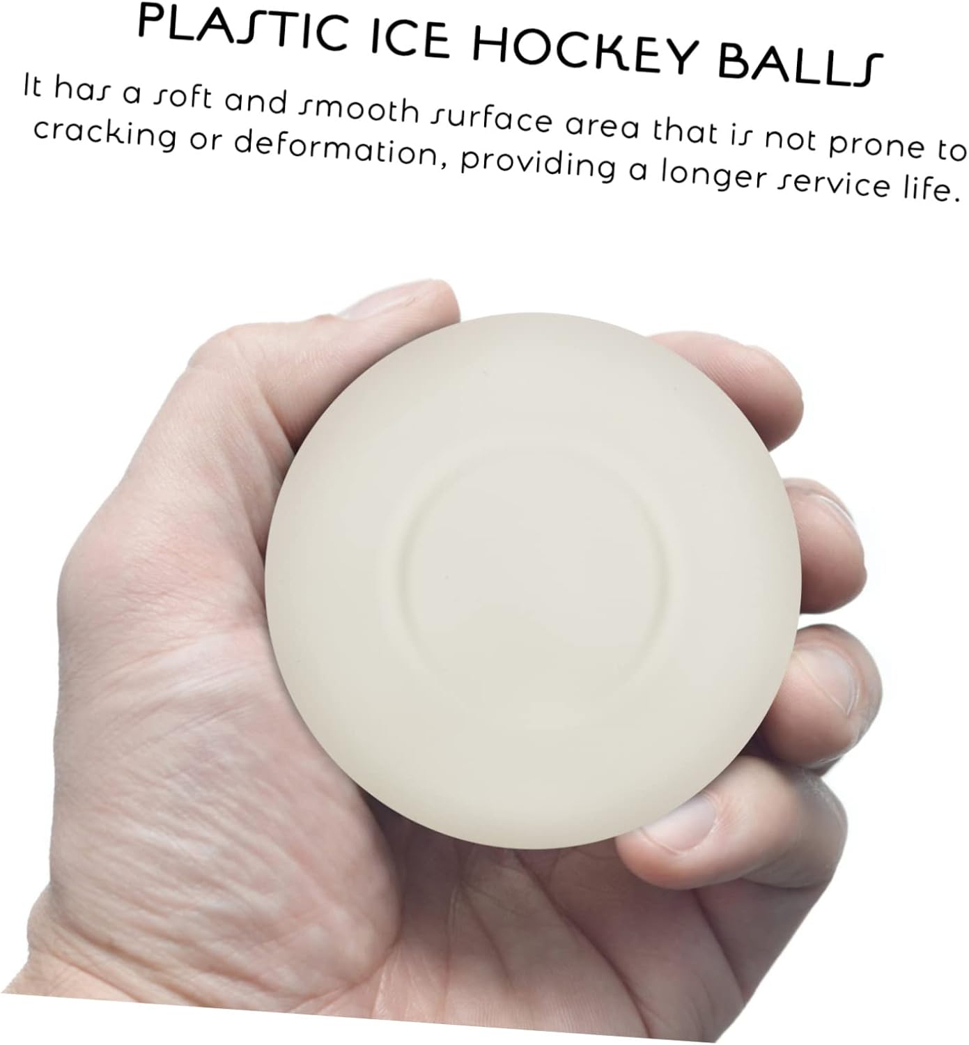KOMBIUDA 3pcs Ice Hockey Pucks for Outdoor Practice Material for Low Friction and Stability for Indoor and Street Hockey Games