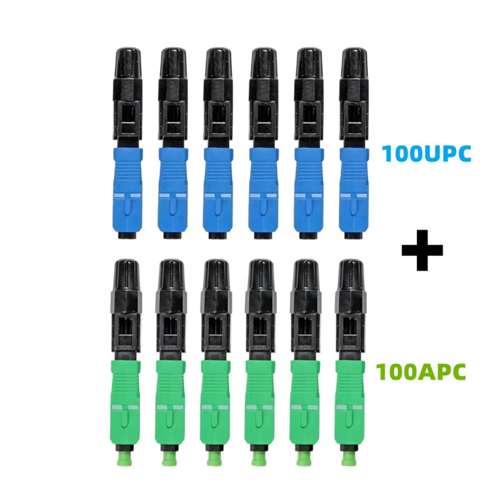 Épisseur de Fibre Optique SC 100PCS APC Fibre Optique UPC Monomode Rapide FTTH(UPC 100 Pcs)