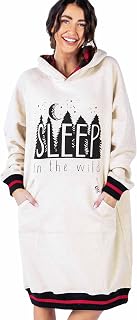 Oversized Hoodie Sweatshirt, Comfortable Sleepwear, Sweater Dress For Women