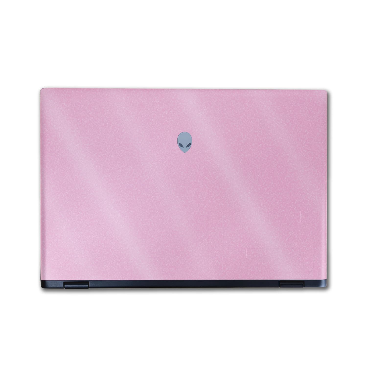 Glossy Glitter Laptop Skin Compatible with Alienware M16 R2 (2024) - Solid Pink - Premium 3M Vinyl Protective Wrap Decal Cover - Easy to Apply | Crafted in The USA by MightySkins
