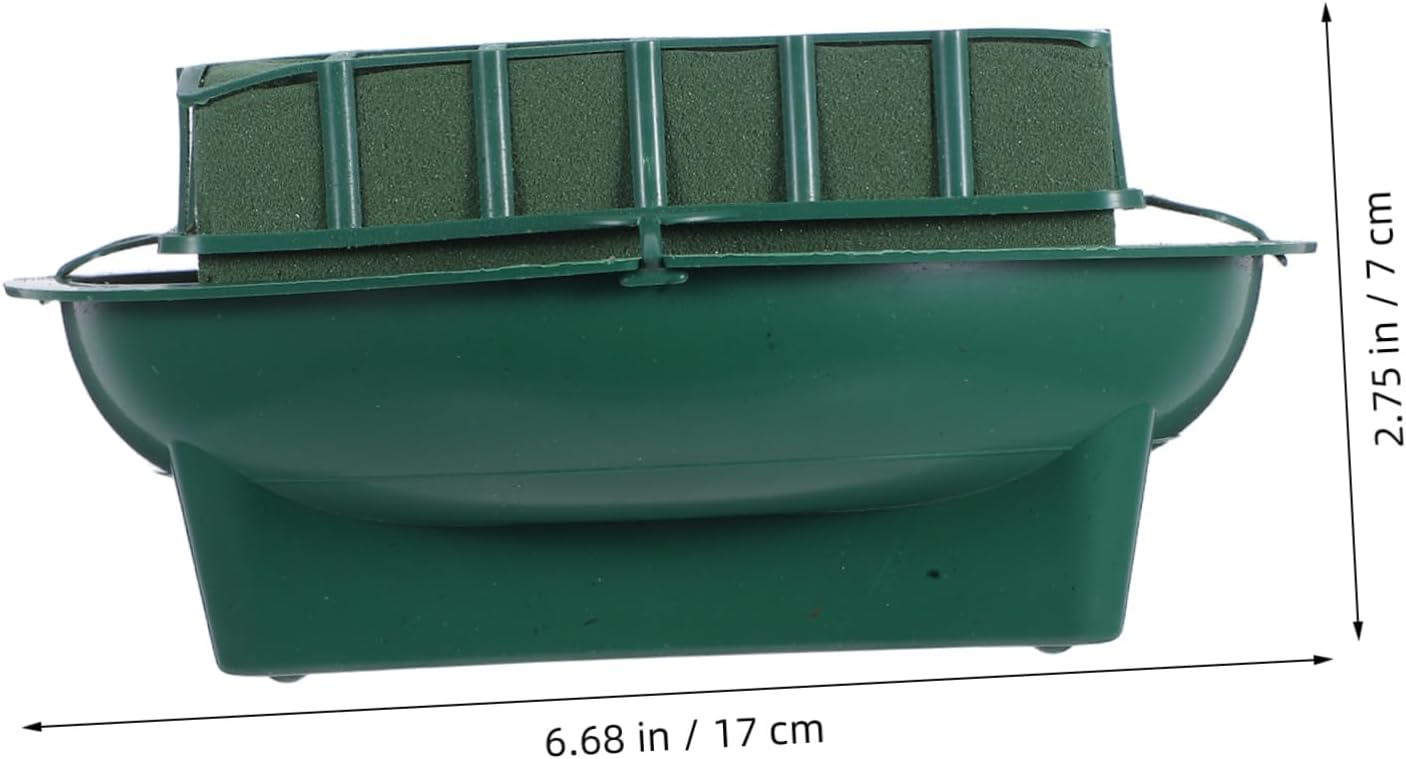 GANAZONO 2pcs Floral Foam Bowl Green Wet Flower Mud Holder for Arrangements for Dried and Artificial Flowers Home Decor Compact Design for Easy Placement and Movement