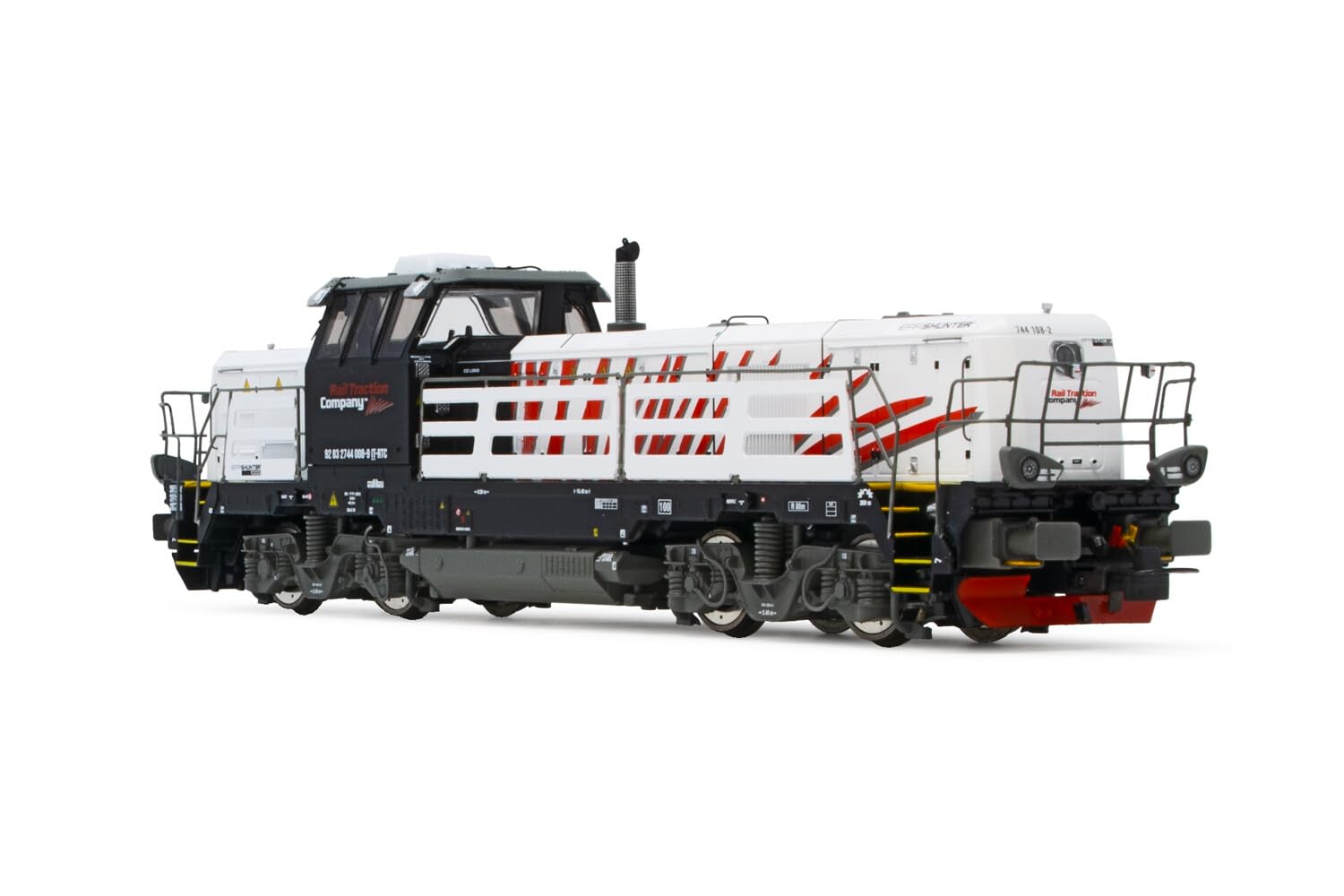 Rivarossi HR2898 Rail Traction Company White/Black Livery with red Stripes Loco - Diesel