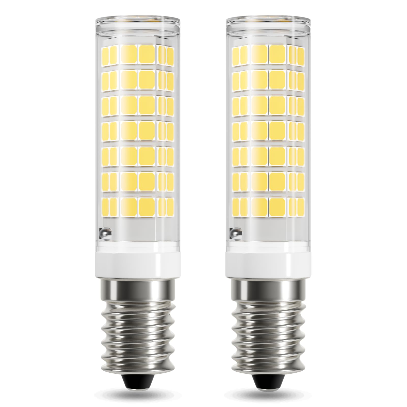 DiCUNO E14 LED Bulb Cooker Hood 4W (50W Halogen Equivalent), 550LM, Cool White(6000K), AC220-230V, Non Dimmable, Small Edison Screw SES for Fridge/Cooker Hood/Home Lighting, 2 Packs [Energy Class D]