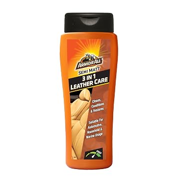 Armor All 3 in 1 Leather Care with Microfibre Cleaning Cloths (Set of 6-30cm x 40cm) - Combo