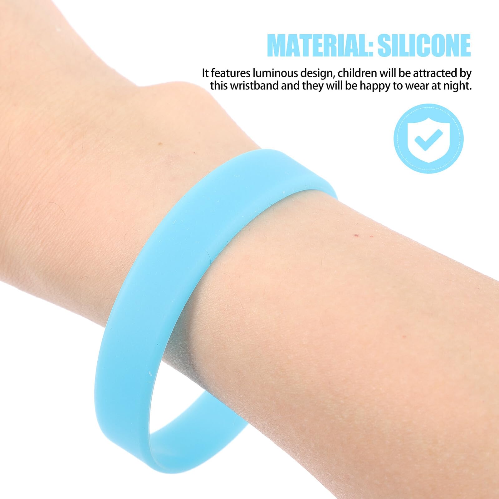 100 piezas Pulseras Luminosas de Unidades Pulseras Neón para Fiestas Infantiles Flexibles y Suaves Resistentes y Fáciles de Usar Brazaletes Identificativos que Brillan la