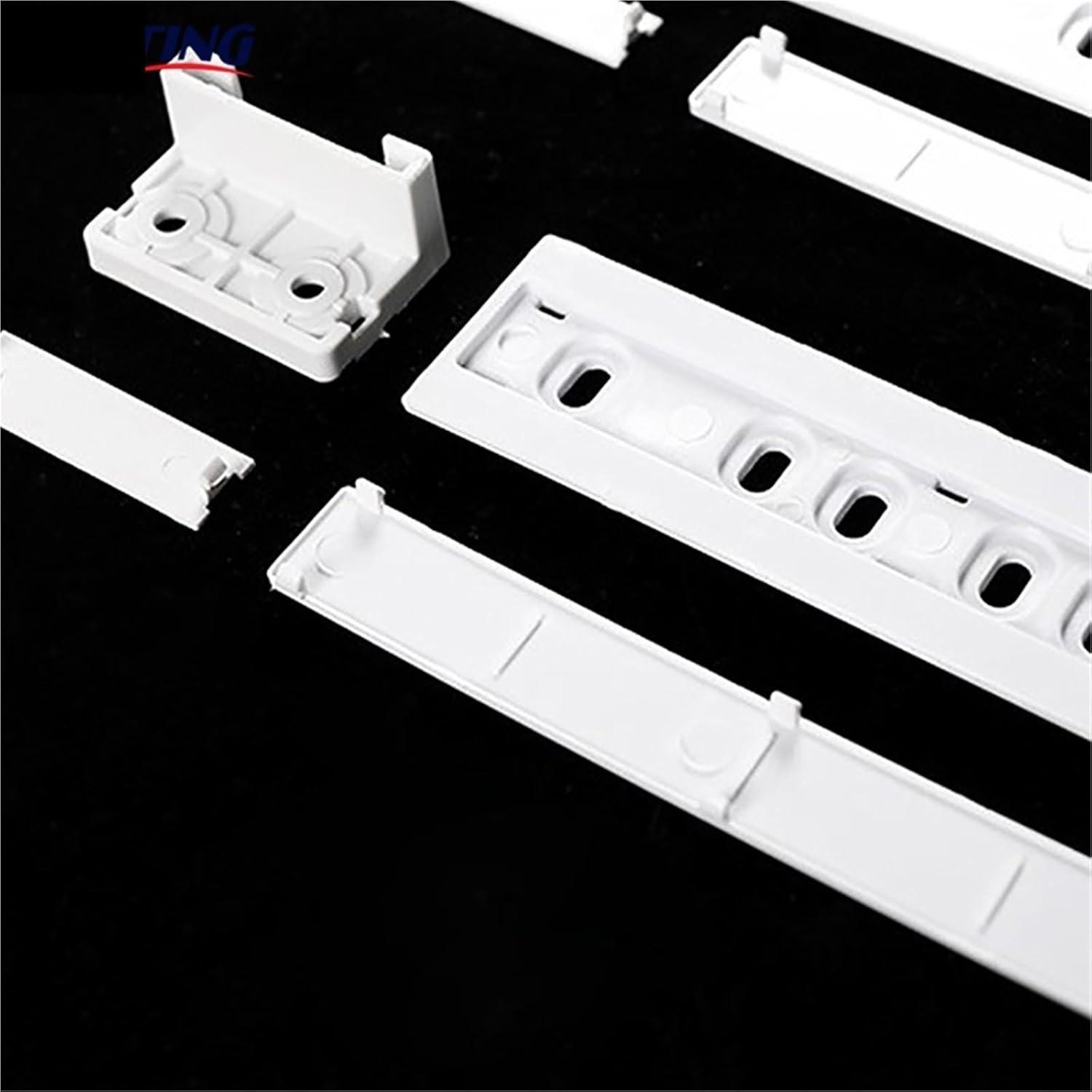 1Set Integrated Fridge Door Plastic Mounting Bracket Fixing Slide Kit For Freezer Refrigerator Door Shelf Rail