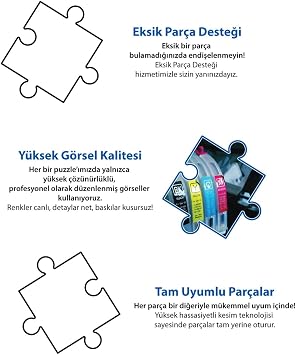 CA Games Sakura 1000 Parça 2,2mm Kalınlık 48x68cm Profesyonel Hobi Puzzle Yapboz Serisi