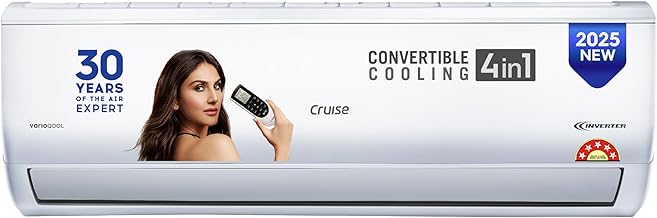 Cruise 1.5 Ton 5 Star Inverter Split AC with PM2.5 Air Purification (100% Copper, Convertible 4-in-1, Fast Cooling & Energy Saving, PM 2.5 Filter, Anti-Rust Tech, 2025 Model, CWCVBK-VQ3D185, White)